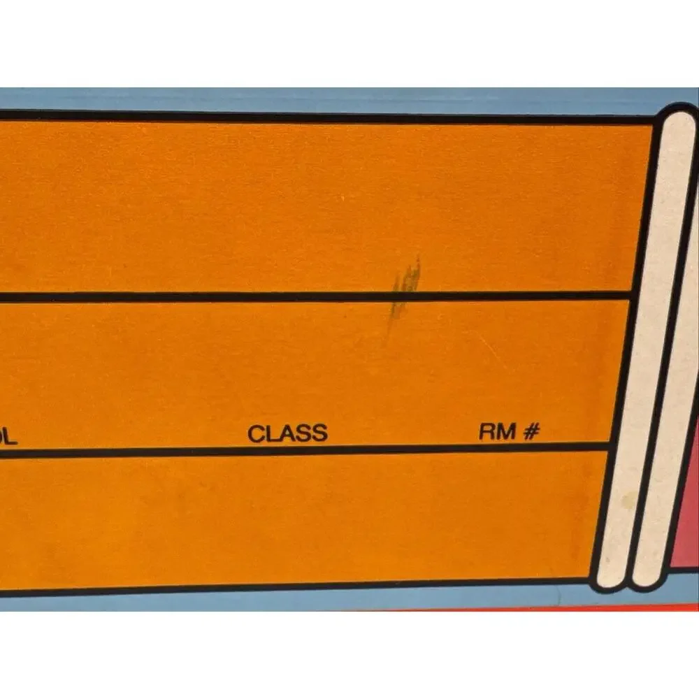 Vintage 1987 EMPIRE Pencil Box Red Pencil Case With Original School Contents
